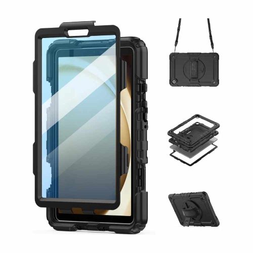 FUNDA PARA SAMSUNG GALAXY TAB A9 PLUS 11", CORREA DE HOMBRO, COLOR NEGRO