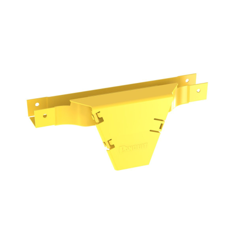 PANDUIT FVTHD2X2LYL Accesorio en T con Conexión Horizontal y Bajada Vertical a 90º, Para Canaletas FiberRunner™ 2×2, Color Amarillo