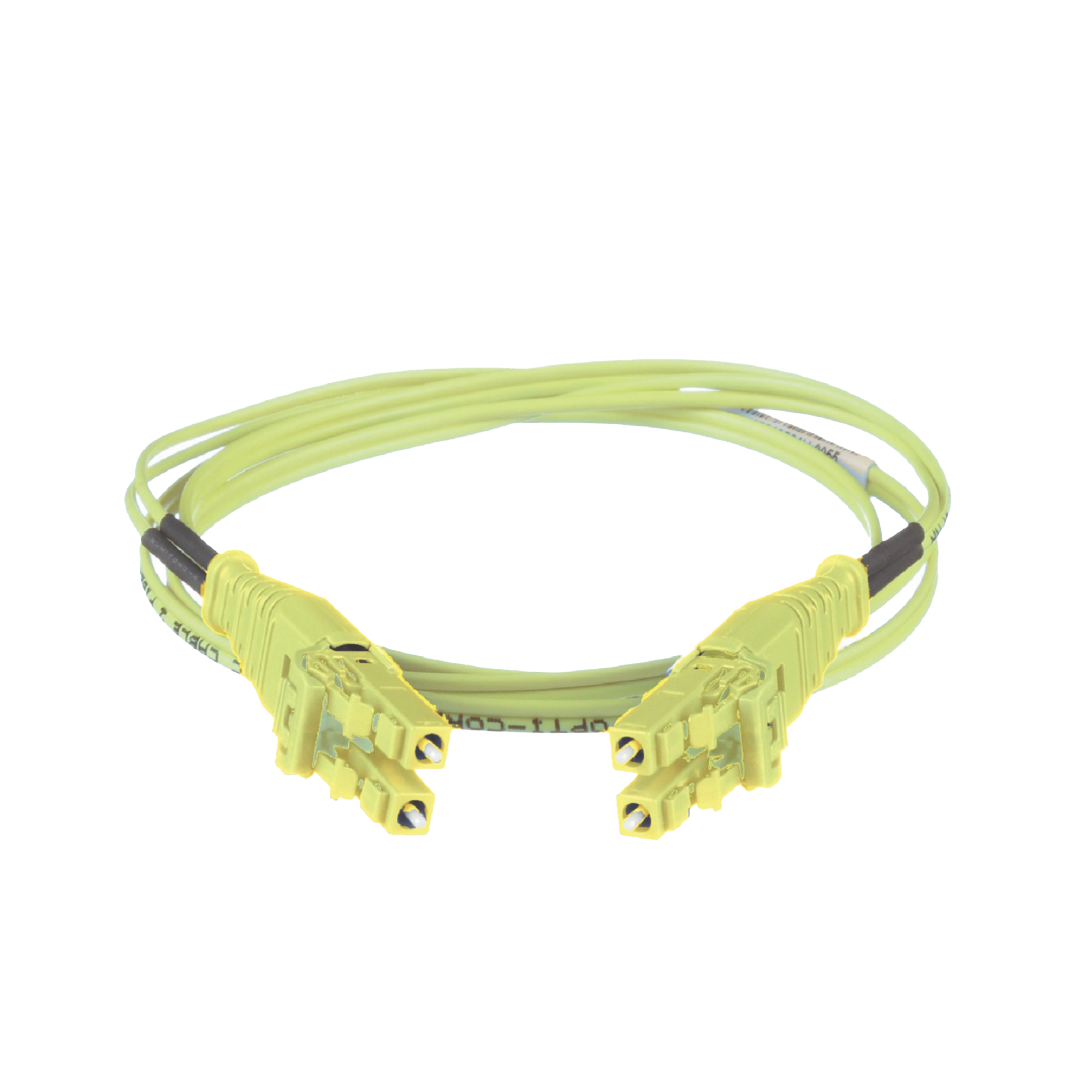 PANDUIT FW2RLU1U1ONM002 Jumper de Fibra Óptica Multimodo 50/125 OM5, LC-LC Uniboot Duplex, LSZH, Color Verde Lima, 2 Metros