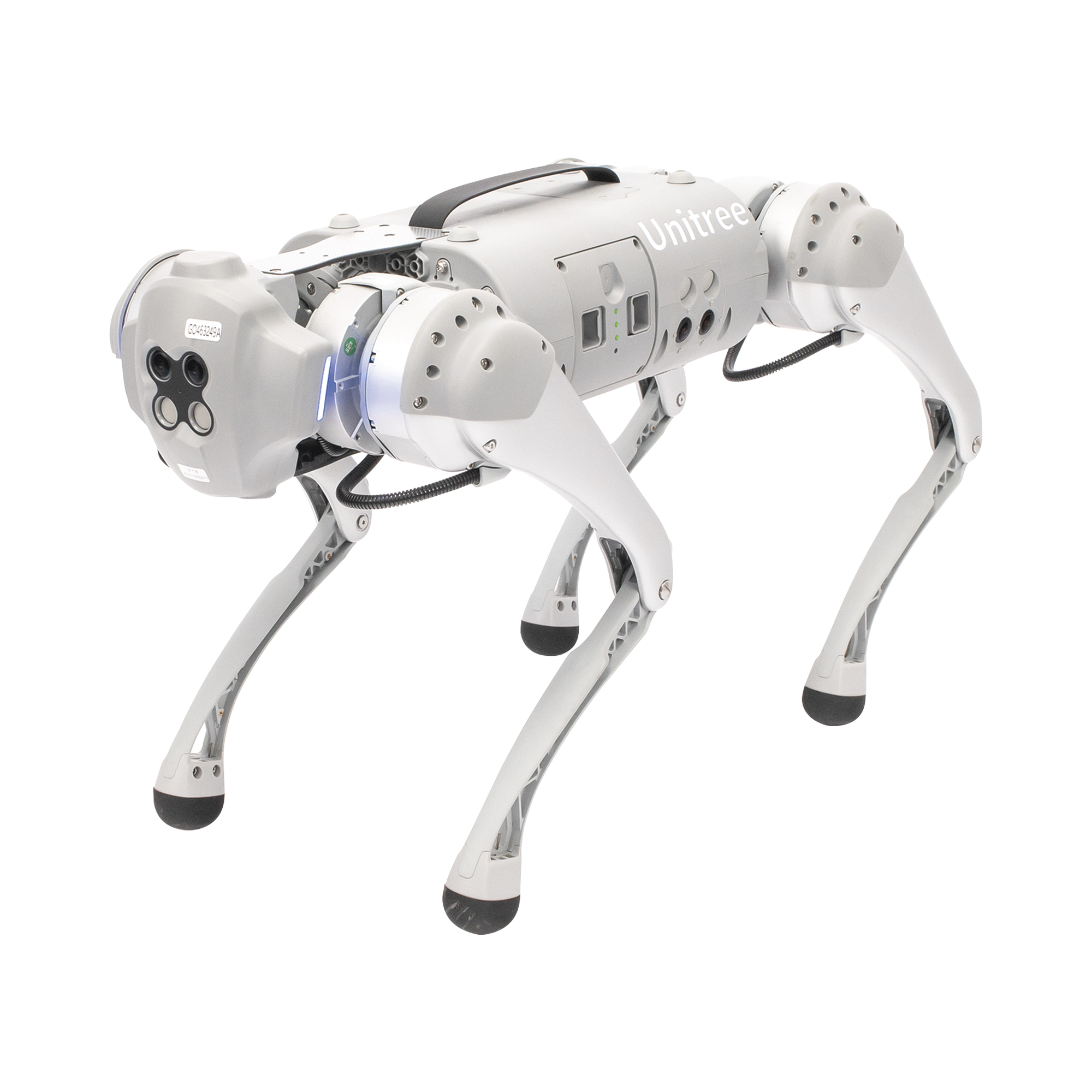 PERRO ROBOT GO1PRO BIONICO PARA INSPECCION CON INTELIGENCIA ARTIFICIAL RECONOCIMIENTO DE PERSONAS ROBOT AUTONOMO DE SEGURIDAD CONTROL REMOTO TAREAS PROGRAMADAS CAMARA INTEGRADA ROBOT INTELIGENTE PARA VIGILANCIA Y MONITOREO