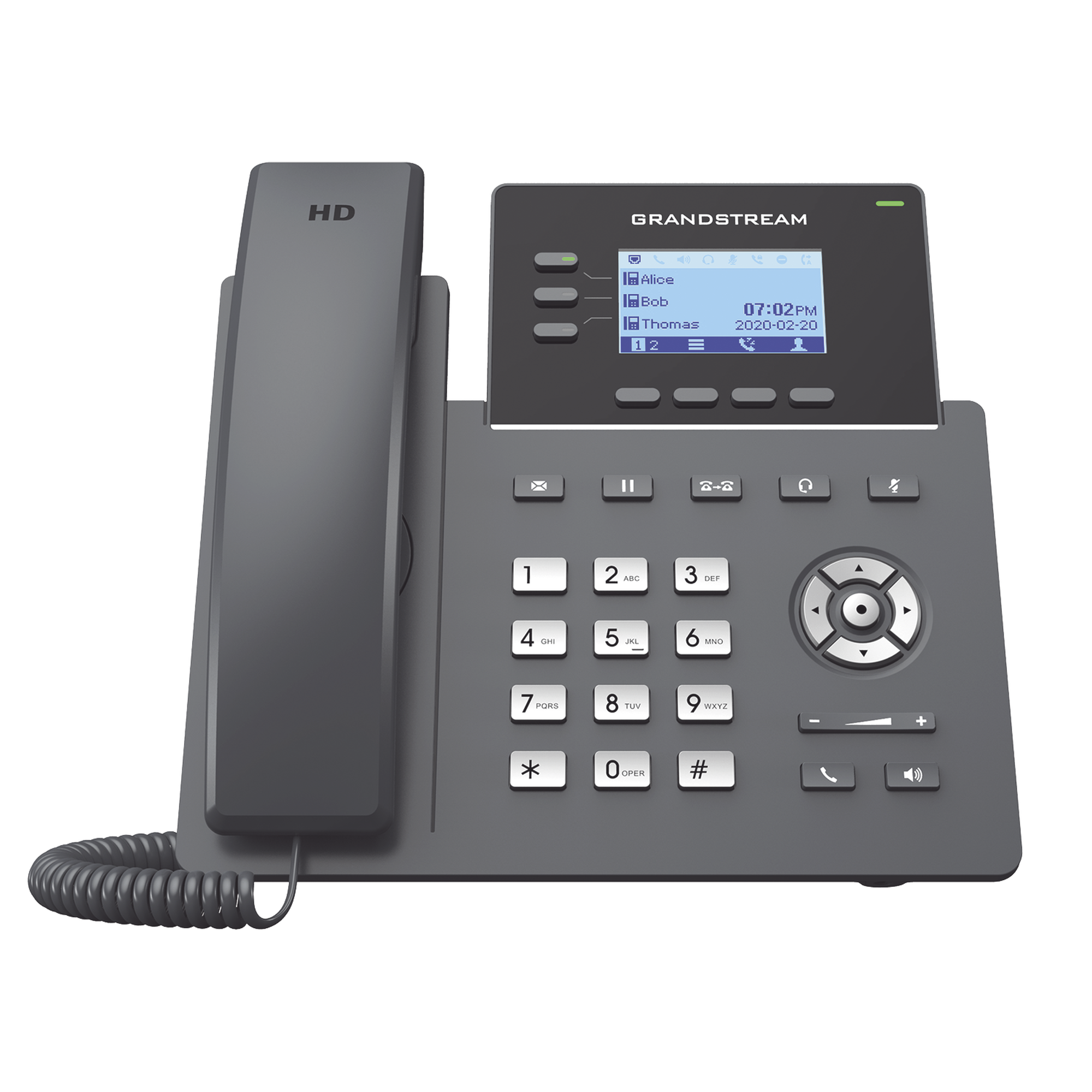 GRANDSTREAM GRP2603 Teléfono IP Grado Operador, 3 líneas SIP con 6 cuentas, puertos Gigabit, codec Opus, IPV4/IPV6 con gestión en la nube GDMS