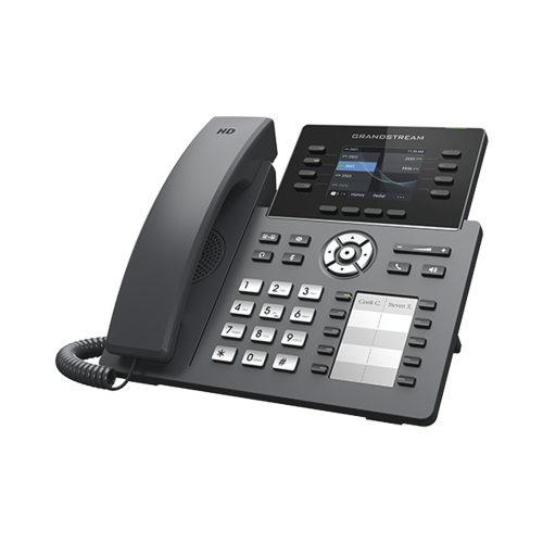 GRANDSTREAM GRP2634 Teléfono IP Wi-Fi, Grado Operador, 8 líneas SIP con 4 cuentas, pantalla a color 2.8″, puertos Gigabit, Bluetooth, PoE, codec Opus, IPV4/IPV6 con gestión en la nube GDMS