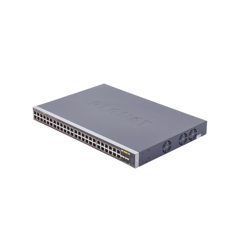 PLANET GS-4210-48P4S Switch Administrable de 48-Puertos 10/100/1000T 802.3at PoE + 4-Puertos 100/1000BASE-X SFP, 440W