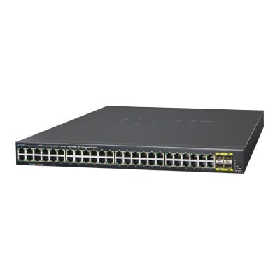 PLANET GS-4210-48T4S Switch Administrable Capa 2 de 48 Puertos Gigabit 10/100/1000T, 4 Puertos SFP 100/1000X