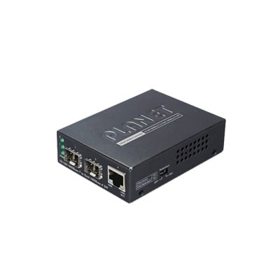 PLANET GT-1205A Convertidor de Medios con Doble Puerto SFP 1000BASE-FX/SX/LX y Puerto Ethernet 1000Base-T