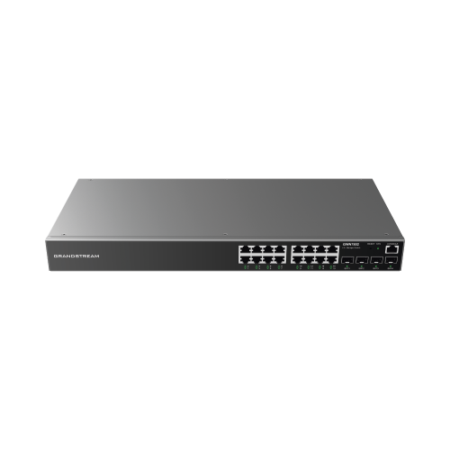 GRANDSTREAM GWN7802 Switch Gigabit Administrable, 16 puertos 10/100/1000 Mbps + 4 Puertos SFP Uplink, Compatible con GWN Cloud.