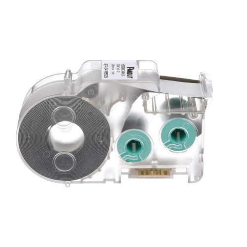 PANDUIT H000X034H1C Casete de Etiquetas de Poliolefina de Cinta Continua, Tubo Termocontráctil, 8.6 mm de Ancho, 2.4 m de largo, Para Cables de 1.5 a 4.8 mm (18-12 AWG) de Diámetro, Color Blanco