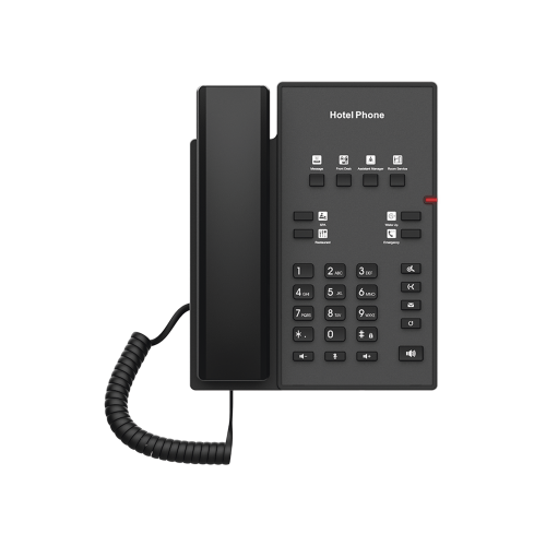 FANVIL H1 Teléfono IP para Hotelería, profesional con 8 teclas programables para servicio rápido, plantilla personalizable con PoE