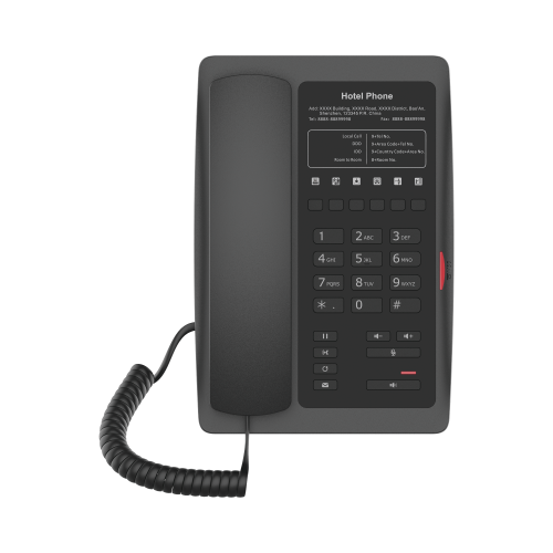 FANVIL H3WB Teléfono IP WiFi para Hotelería, profesional con 6 teclas programables para servicio rápido (Hotline), plantilla personalizable con PoE