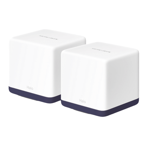 Mercusys H50G2PACK KIT de Sistema Inalámbrico H50G Mesh, Doble banda 2.4GHz y 5GHz AC 1900Mbps, 3 Puertos 10/100/1000 Mbps, Control vía App, Roaming Continuo