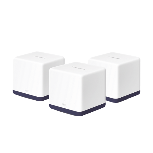 Mercusys H50G3PACK KIT de Sistema Inalámbrico H50G Mesh, Doble banda 2.4GHz y 5GHz AC 1900Mbps, 3 Puertos 10/100/1000 Mbps, Control vía App, Roaming Continuo