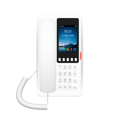 FANVIL H6WW Teléfono IP Wi-Fi Hotelero con PoE, Puerto USB de Carga y Pantalla LCD de 3.5″