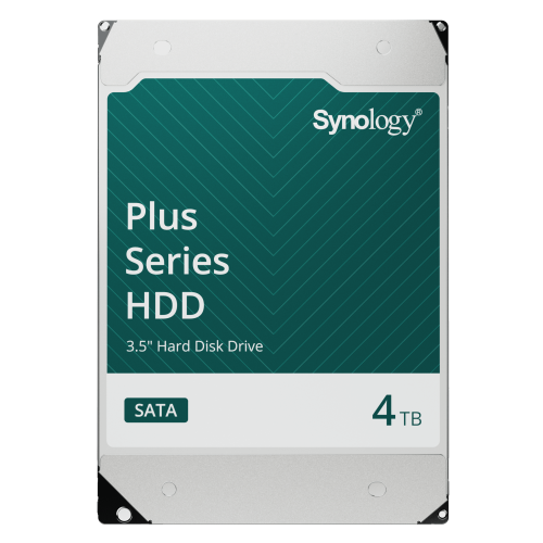 SYNOLOGY HAT3300-4T Disco Duro SATA de 3.5″ Serie Plus | Capacidad 4TB | Interfaz SATA 6 GB/s | Velocidad de Rotación 5400 rpm | Caché 256 MB | MTBF 1.2 Millón de Horas | Carga de Trabajo 180 TB/año.