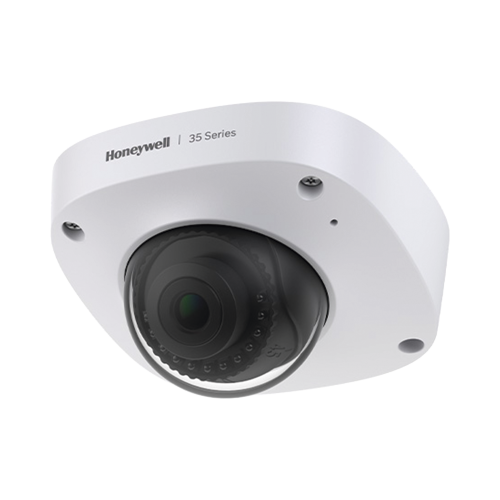 HONEYWELL HC35W25R3 Mini Domo IP 5 Megapixel, Lente 2.8 mm, 30 mts IR, Ultra Baja Iluminación, NDAA, ONVIF, IP67, IK10, IA (Filtro de Humanos y Vehiculos), Merodeo, Conteo de Personas, PoE, Audio y Alarmas I/O, Serie 35, Honeywell Security