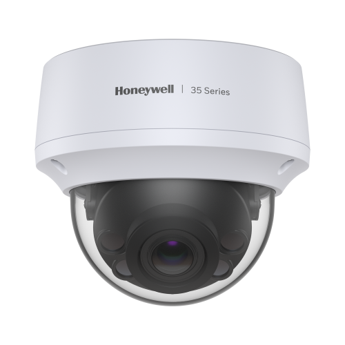 HONEYWELL HC35W48R2 Domo IP 8 Megapíxel, Lente Mot. 2.7 a 13.5 mm, 50 mts IR, Ultra Baja Iluminación, NDAA, ONVIF, IP67, IK10, IA (Filtro de Humanos y Vehiculos), Merodeo, Conteo de Personas, PoE, Audio y Alarmas I/O, Serie 35, Honeywell Sec