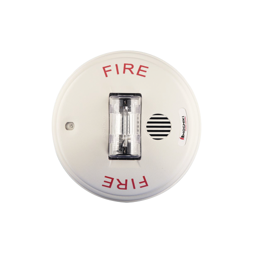 HOCHIKI HCC-24CW Sirena Estrobo 24 Vcd, Instalación en Techo, Multi Candela, Color Blanco (0500-06110)