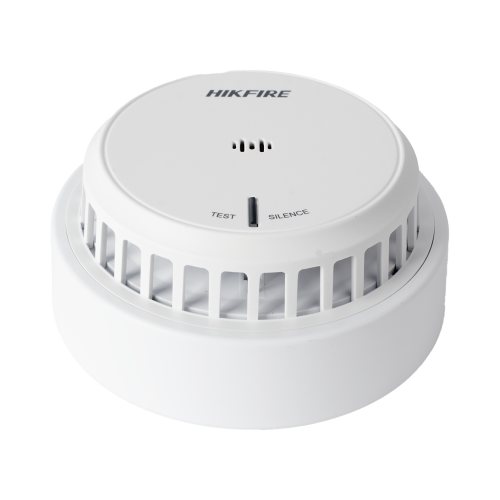 HIKVISION HF-S2E (HikFire) Detector de Humo Óptico Hikvision, Tecnología Avanzada de Detección de Incendios, Alarma Temprana y Fiabilidad Certificada