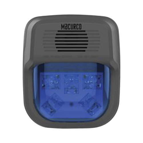 MACURCO – AERIONICS HS-B-HORN Sirena Estrobo Color Azul Para Paneles y Detectores Macurco