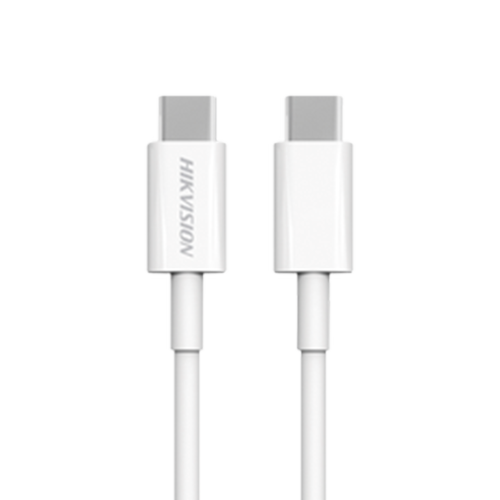 HIKVISION HS-HUB-CBC2C Cable USB-C a USB-C, 1 Metro, Ideal para Celulares Android, Carga Rápida 3 Amp, Carga y Sincronización de Datos, 480 Mbps, 60 Watts