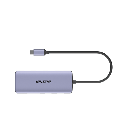 HIKSEMI by HIKVISION HS-HUB-DS11 Hub (Adaptador) USB – C, 11 en 1, 1 Salida HDMI (4K), 2 Salida USB 2.0, 2 Salidas USB 3.0, 1 Salida VGA, 1 Salida SD (Memoria SD), 1 Salida TF (Micro SD), 1 Salida de Audio (8 – 48 KHz), 1 Salida RJ45, 1 Entrada