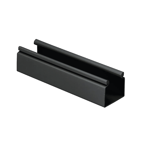 PANDUIT HS2X2BL6NM Canaleta FiberRunner™ 2X2 sin Tapa, de PVC Rígido, Sin Orificios de Montaje, Color Negro, 1.8 m de Largo