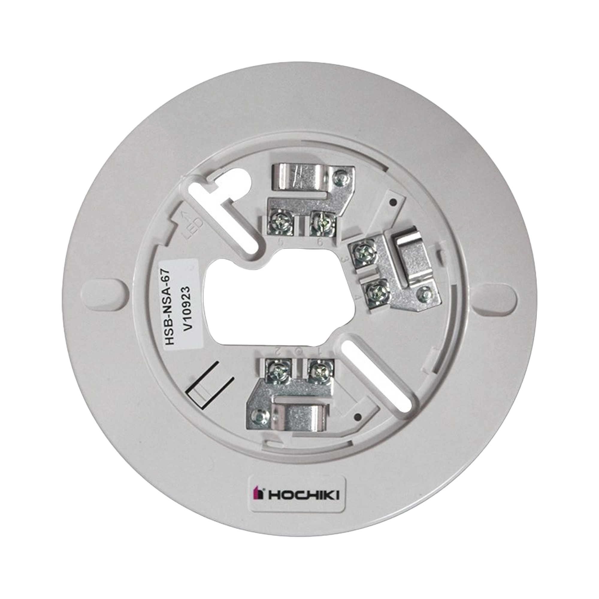 HOCHIKI HSB-NSA-67 Base De 6″ Color Hueso Para Sensores Análogos Direccionales Hochiki (0300-06820) 7TH Edición UL268