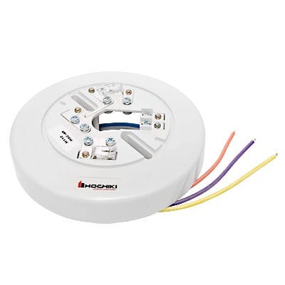 HOCHIKI HSC-4R Base Para Detector Convencional Con Relevador, 6 «, 4 Hilos, 24 Vcd (0300-02030)