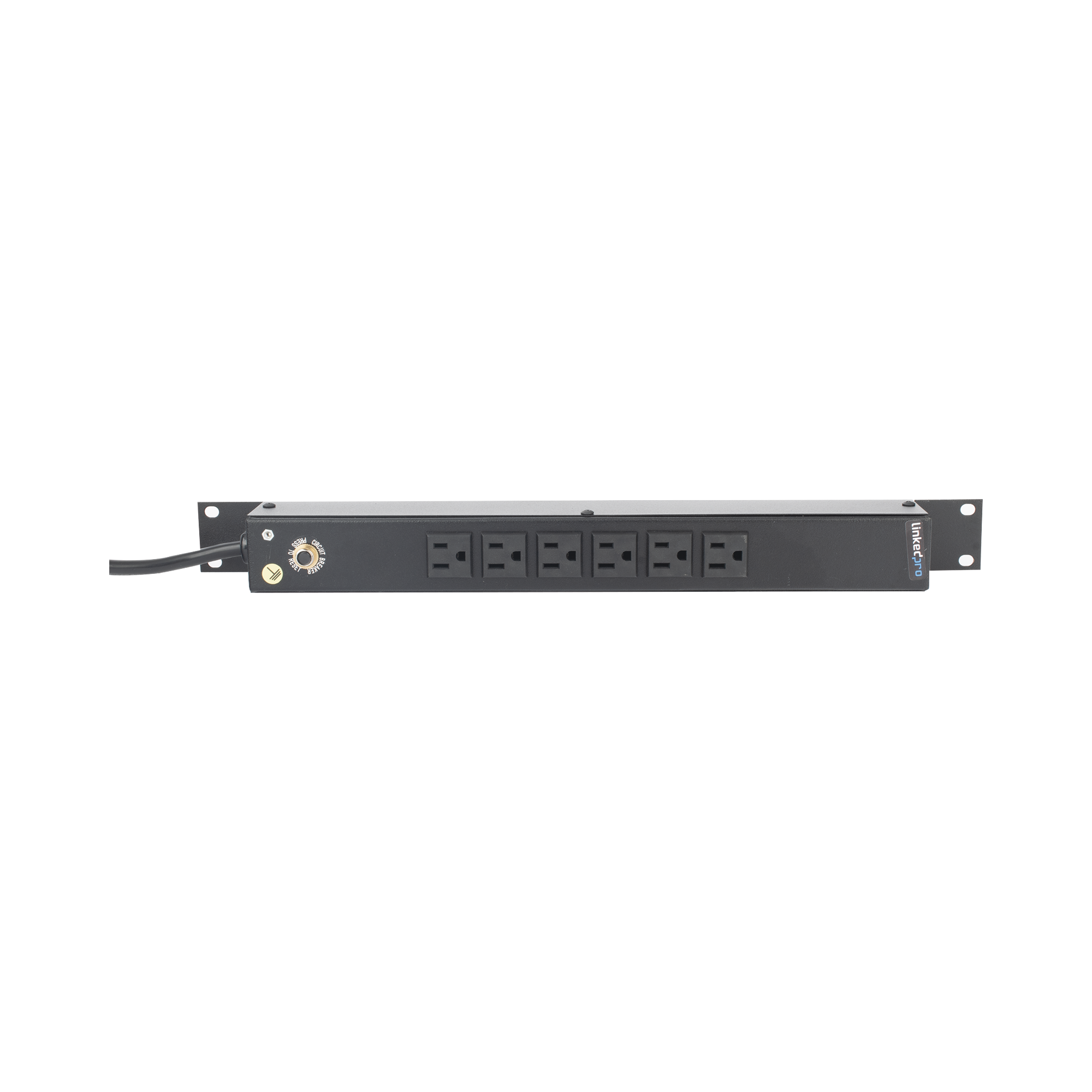 LINKEDPRO BY EPCOM HTCM1U6C Multicontacto Horizontal (PDU) de 6 Contactos (NEMA 5-15R) Rack 19″ 1UR. Voltaje Entrada/Salida: 120Vca/15A