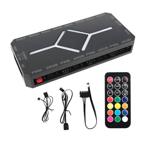 Hub Sata Para 8 Ventiladores Argb Pwm Con Rc