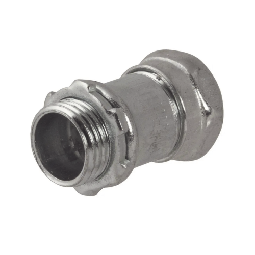 HUBBELL HUB-2902 Conector Recto Compresión de Acero Galvanizado para Pared Delgada de 1/2″ .