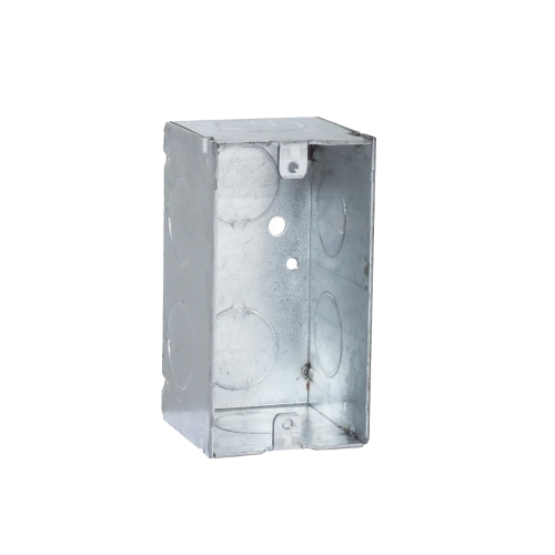 RACO HUB-674 Caja (Chalupa) 4×2″/ Profundidad 2-1/8″/ 8 Entradas de 3/4″/Soldada