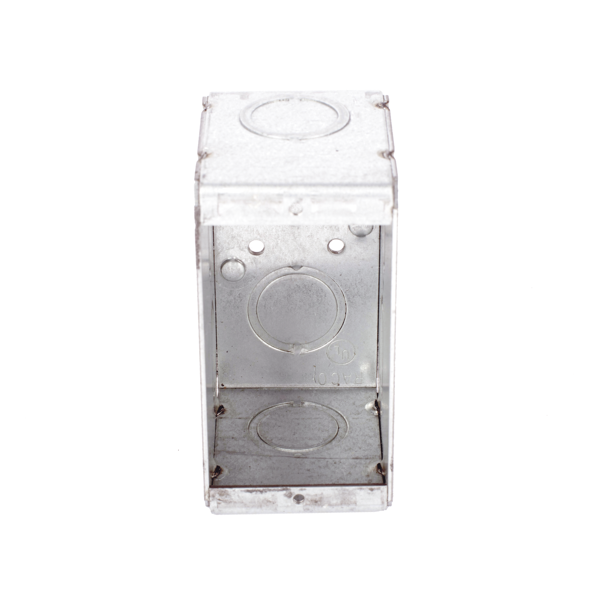 RACO HUB-690 Caja (Chalupa ) Multigang de 1 Gang/ Profundidad de 2-1/2″/ 8 TKO (1/2″ y 3/4″).