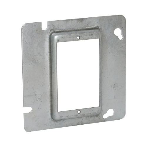 RACO HUB-837 Sobretapa Cuadrada Galvanizada de 4 11-16″, realce de 1/2″.