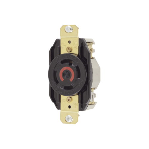 HUBBELL HUB-HBL-2710 Receptáculo con Bloqueo de Media Vuelta Industrial 30 a 125/250 V CA, 3 Polos 4 Hilos, Nema L14-30R.