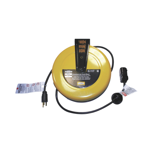 HUBBELL HUB-HBL-C25-163C Carrete de Cable comercial (16/3 rudo), para 125 V CA, 10 A, 7.6 m de longitud con conector HBL5969VBLK.