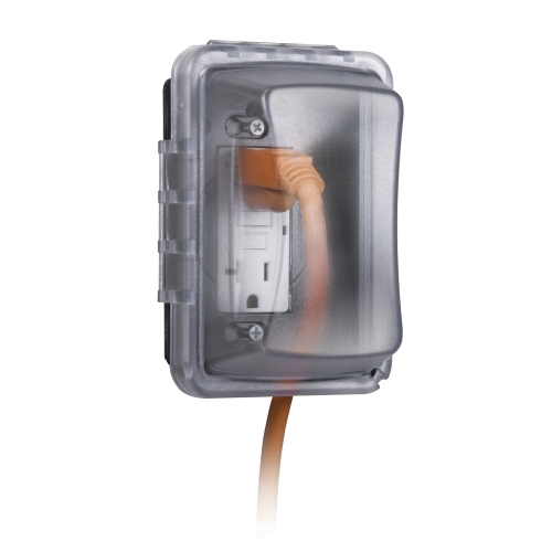 HUBBELL HUB-MM-410-C Cubierta Resistente a Intemperie/ 1 Unidad/ Horizontal/Vertical/ Profundidad 2-3/4″/ Transparente.