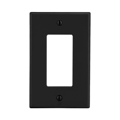 HUBBELL HUB-P26-BK Tapa para Contacto Dúplex Color Negro.