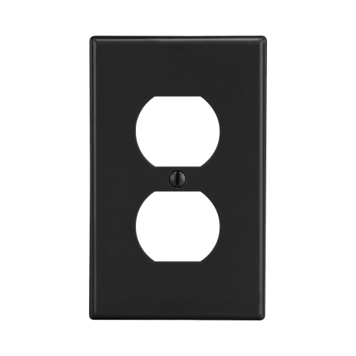 HUBBELL HUB-P8BK Tapa para Contacto Dúplex Color Negro.