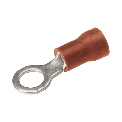 HUBBELL BURNDY HUB-TP1-66 Zapata Terminal de Ojillo para Tornillo 1/8 in (3 mm) calibre 22-16 AWG con aislamiento de vinilo.