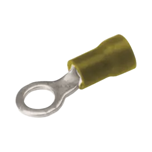 HUBBELL BURNDY HUB-TP10-10 Zapata Terminal de Ojillo para Tornillo 3/16 in (5 mm) calibre 12-10 AWG con aislamiento de vinilo.