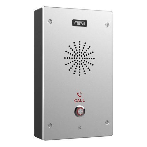 FANVIL I16S Intercomunicador IP, 2 líneas SIP, 2 relevadores con botón para llamada, anti-vandálico, IP65 e IK10, PoE