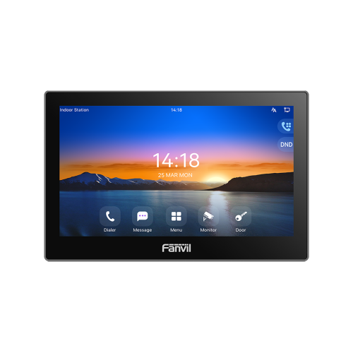 FANVIL I504W Monitor Audio/Video IP/SIP para interior, Wi-Fi, pantalla táctil de 7″, Apertura remota