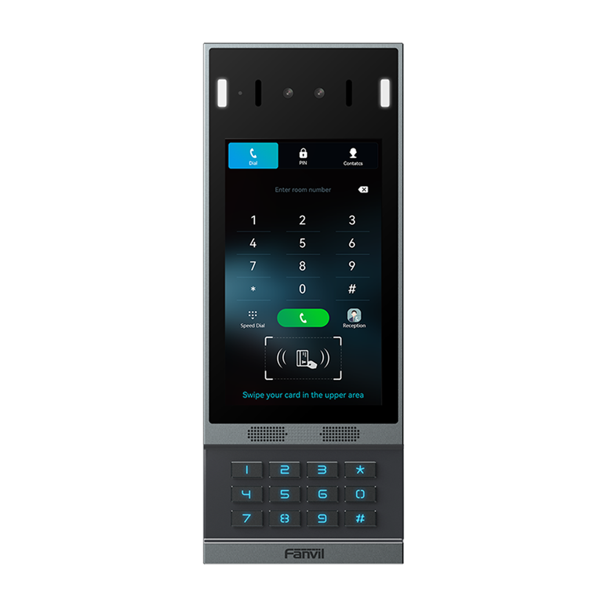 FANVIL I67 Videoportero SIP i67, Reconocimiento Facial, 2 relevadores, Teclado retroiluminado, anti-vandálico, IP66 y IK07, PoE