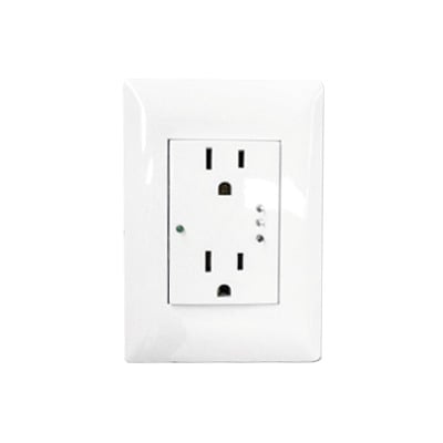 TOTAL GROUND INTELI-GROUND Contacto Inteligente de Pared Doble 120, 15A, con Supresor de Picos Tipo A.