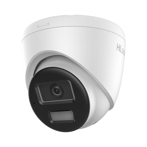 HiLook by HIKVISION IPC-T220HA-LUC [Dual Light] Turret IP de 2 Megapixel, Lente 2.8 mm, Ángulo de visión 101°, 20 mts IR + 15 mts Luz Blanca, Micrófono Integrado, ACUSENSE Lite, Exterior IP67, PoE, dWDR, H.265+, ONVIF