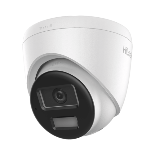 HiLook by HIKVISION IPC-T240HA-LUC [Dual Light] Turret IP 4 Megapixel, Lente 2.8 mm, 20 mts IR + 20 mts Luz Blanca, Micrófono Integrado, ACUSENSE Lite, Exterior IP67, PoE, dWDR, H.265+, ONVIF