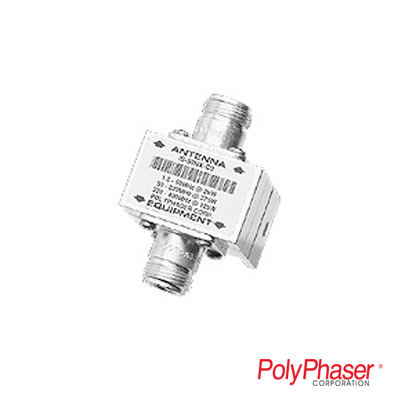 POLYPHASER IS-50NX-CO Protector RF Coaxial Para 1.5 a 700 Mhz Con Conectores N Hembra en Ambos Lados Con Ceja Lateral, 10 Años de Garantía