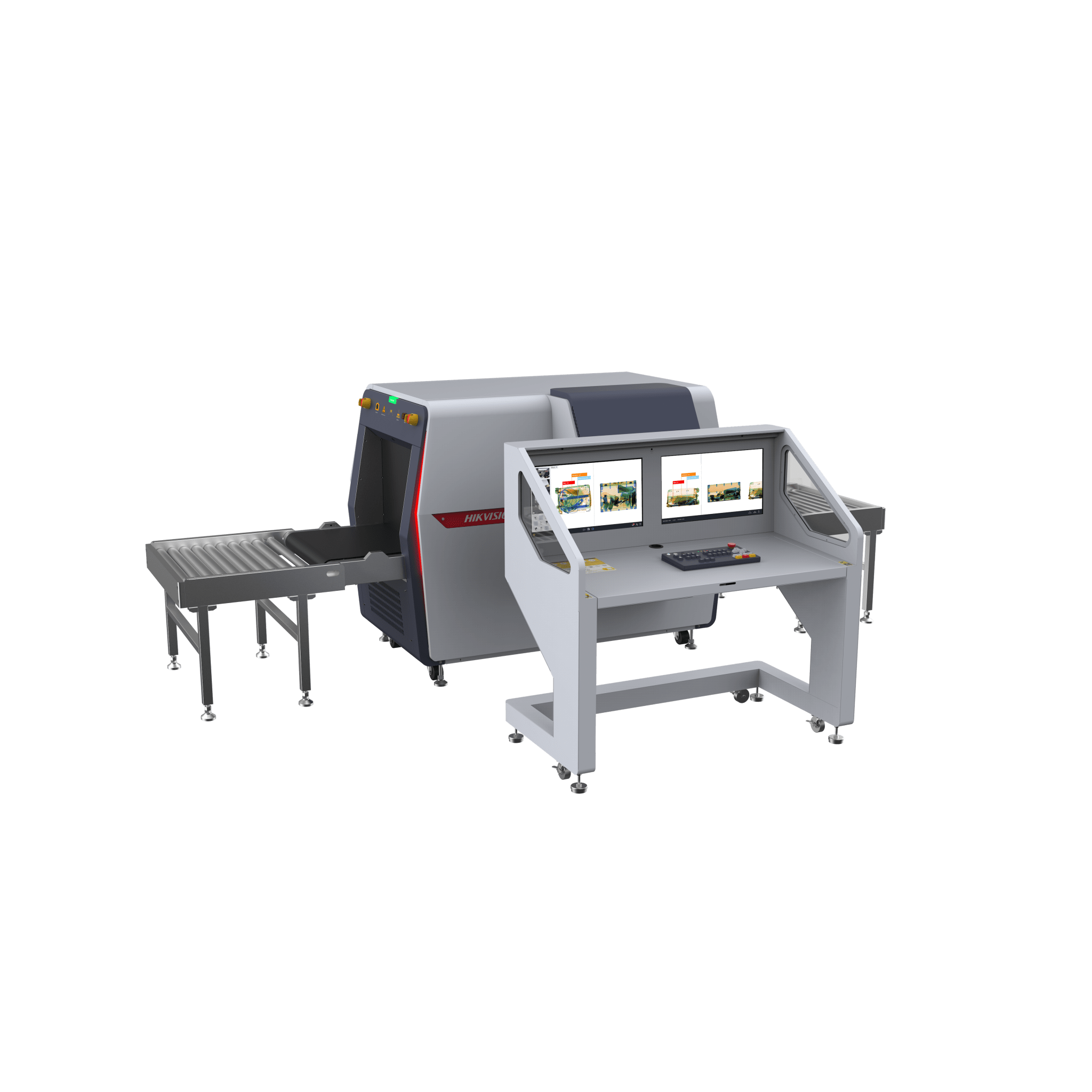 HIKVISION ISD-SC6040D-H4CVL Máquina para Inspección por Rayos X con Algoritmo de Reconocimiento Inteligente para Equipaje de Mano, Túnel de 100 x 100 cms, 4 Cámaras Integradas de 2 Megapixel (Mas de 30 dias de Grabación)