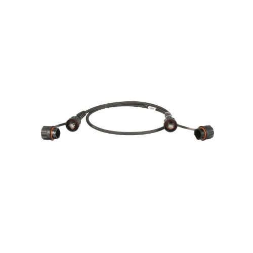 PANDUIT ISTP6X1MBL Patch Cord Cat6A IndustrialNet, Blindado S/FTP, Con Plug Industrial y Tapa en Cada Extremo, 1 Metro