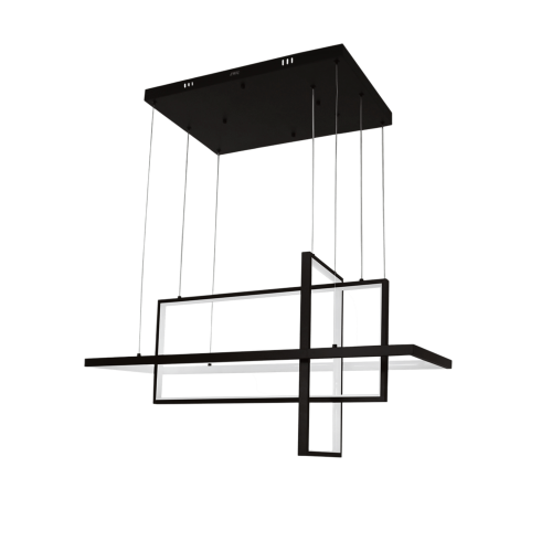 JWJ JLAR-10001 Lámpara de Techo LED, 100W, Luz Blanca 6500K, Neutra 4000K, Cálida 2700K, IP20, Ángulo de Luz 120°, Aluminio y PC, Vida Útil 50,000h, Longitud de Cable Ajustable